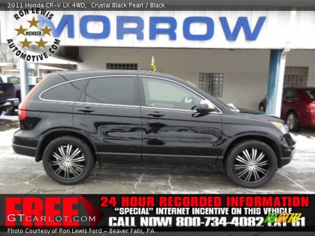 2011 Honda CR-V LX 4WD in Crystal Black Pearl