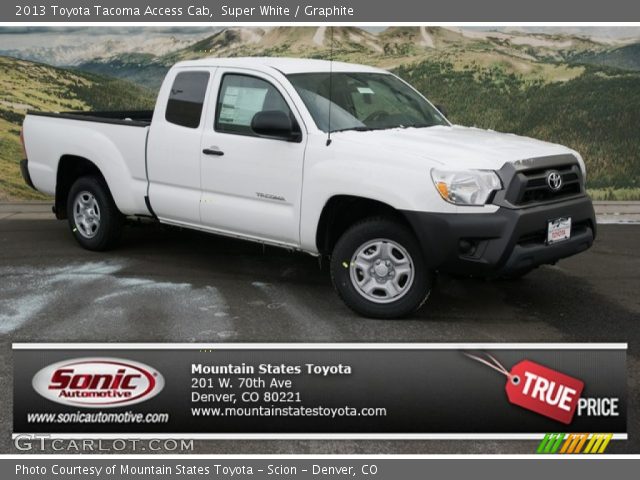 2013 Toyota Tacoma Access Cab in Super White