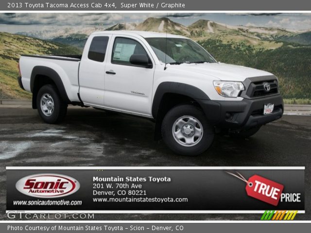 2013 Toyota Tacoma Access Cab 4x4 in Super White