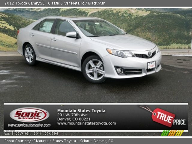2012 Toyota Camry SE in Classic Silver Metallic