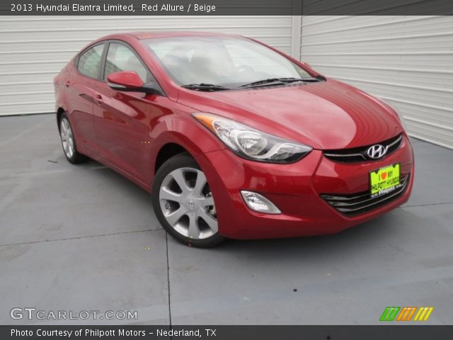 2013 Hyundai Elantra Limited in Red Allure
