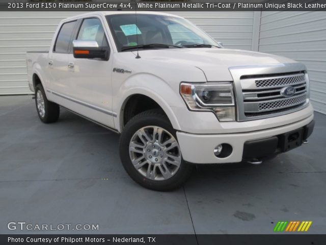 2013 Ford F150 Platinum SuperCrew 4x4 in White Platinum Metallic Tri-Coat