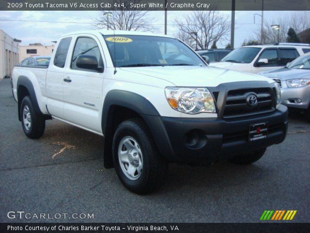 2009 Toyota Tacoma V6 Access Cab 4x4 in Super White