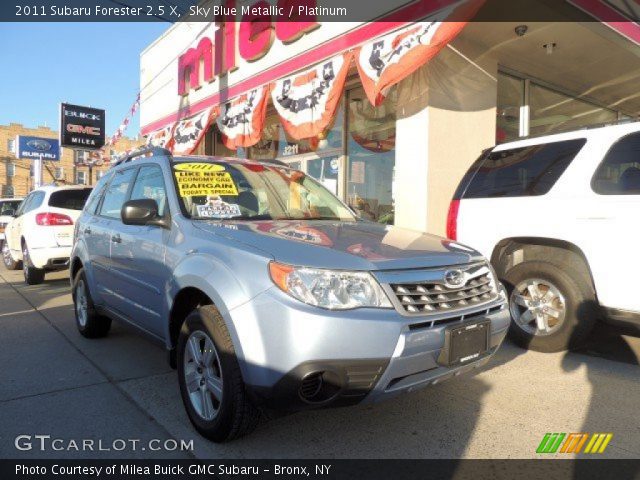 2011 Subaru Forester 2.5 X in Sky Blue Metallic