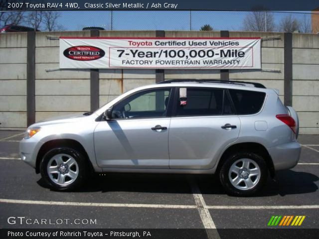 2007 Toyota RAV4 4WD in Classic Silver Metallic