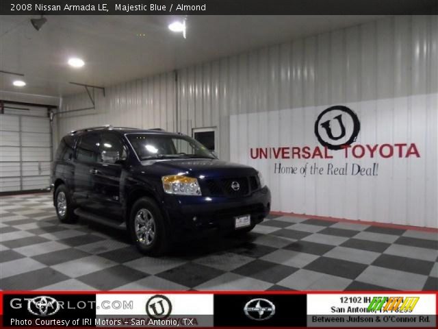 2008 Nissan Armada LE in Majestic Blue