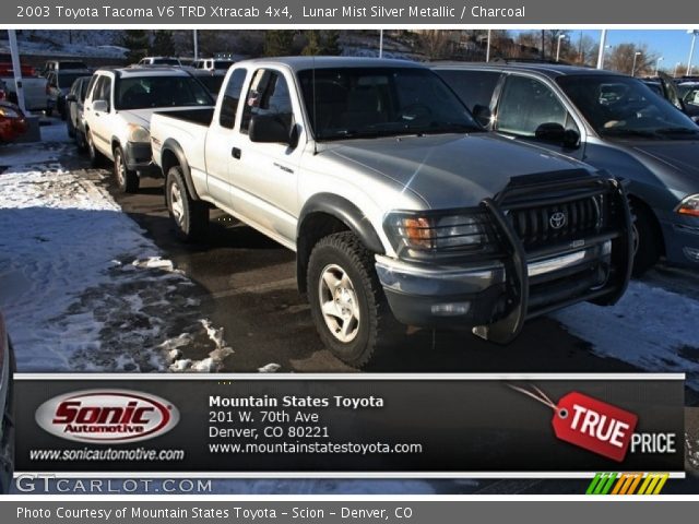 2003 Toyota Tacoma V6 TRD Xtracab 4x4 in Lunar Mist Silver Metallic