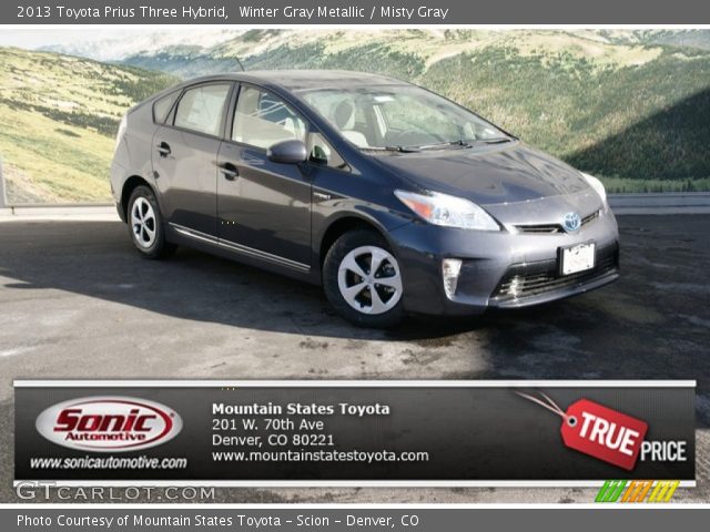 2013 Toyota Prius Three Hybrid in Winter Gray Metallic