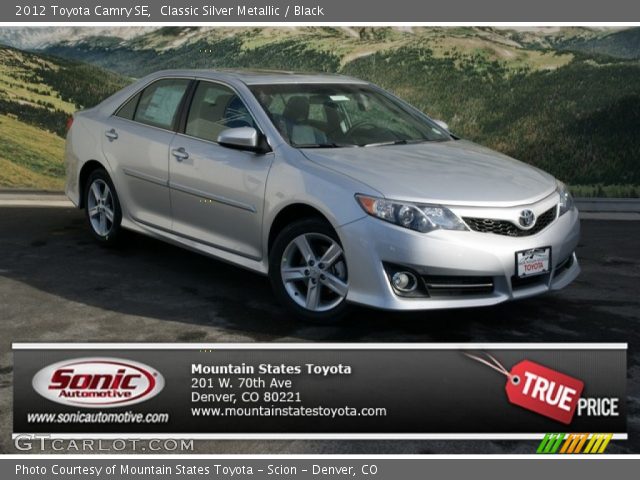 2012 Toyota Camry SE in Classic Silver Metallic