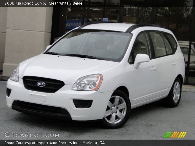 2008 Kia Rondo LX V6 in Clear White