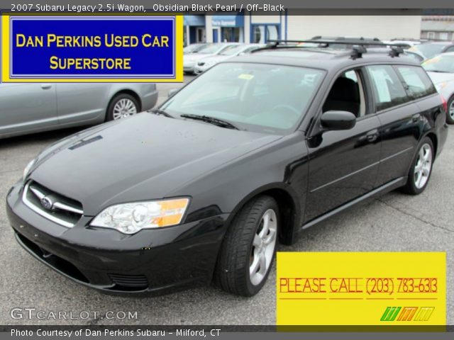 2007 Subaru Legacy 2.5i Wagon in Obsidian Black Pearl