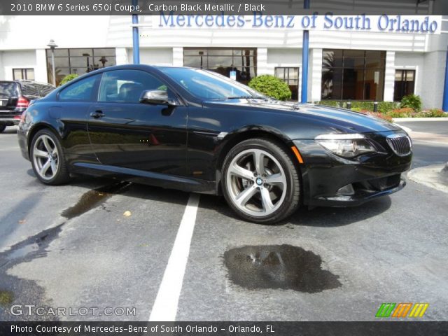 2010 BMW 6 Series 650i Coupe in Carbon Black Metallic