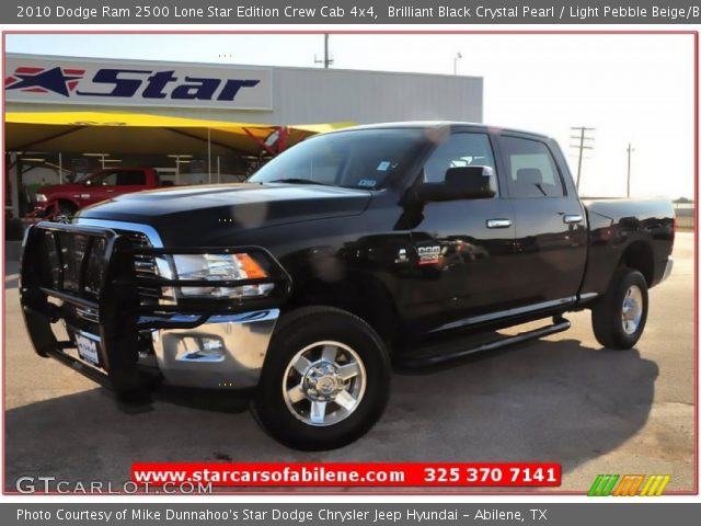 2010 Dodge Ram 2500 Lone Star Edition Crew Cab 4x4 in Brilliant Black Crystal Pearl