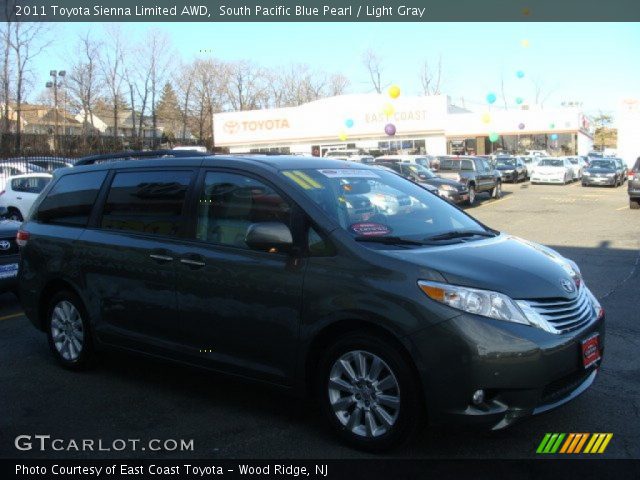 2011 Toyota Sienna Limited AWD in South Pacific Blue Pearl