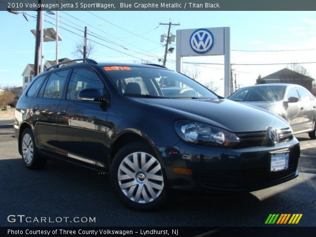 2010 Volkswagen Jetta S SportWagen in Blue Graphite Metallic