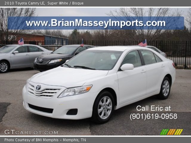 2010 Toyota Camry LE in Super White