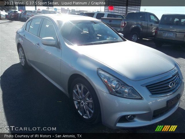 2012 Infiniti G 37 S Sport Sedan in Liquid Platinum