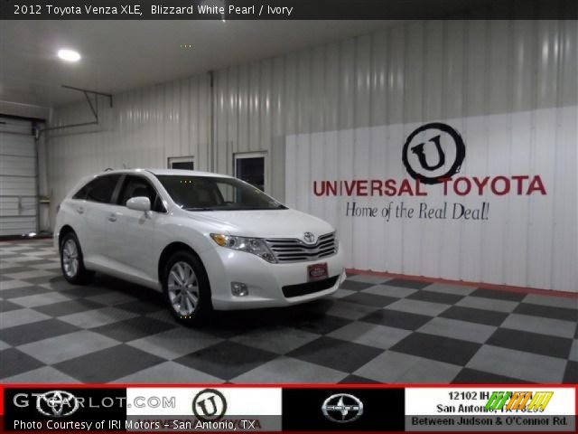 2012 Toyota Venza XLE in Blizzard White Pearl