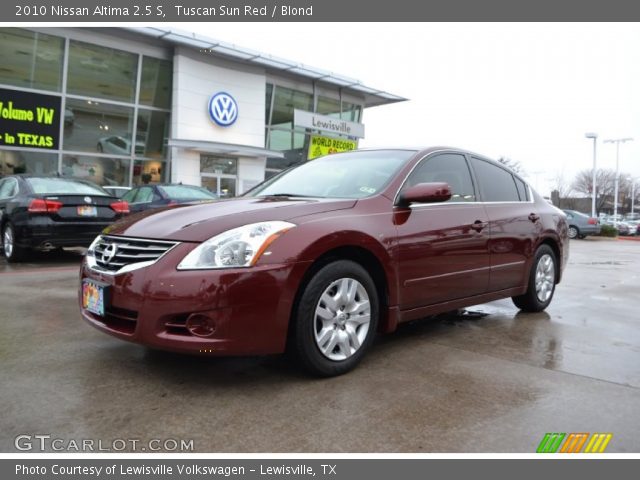 2010 Nissan Altima 2.5 S in Tuscan Sun Red
