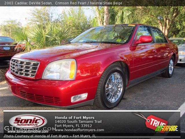 2003 Cadillac DeVille Sedan in Crimson Red Pearl