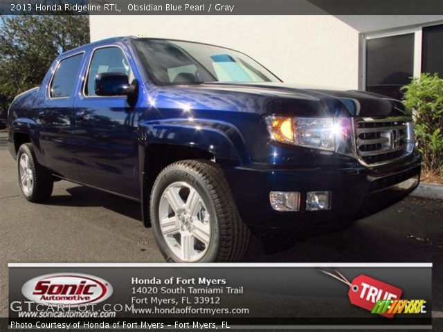 2013 Honda Ridgeline RTL in Obsidian Blue Pearl