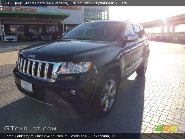 2013 Jeep Grand Cherokee Overland in Brilliant Black Crystal Pearl