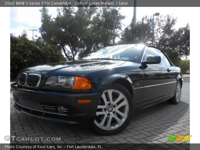 2003 BMW 3 Series 330i Convertible in Oxford Green Metallic