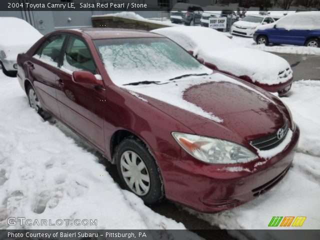 2004 Toyota Camry LE in Salsa Red Pearl
