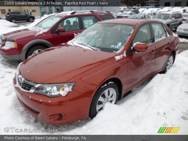 2009 Subaru Impreza 2.5i Sedan in Paprika Red Pearl
