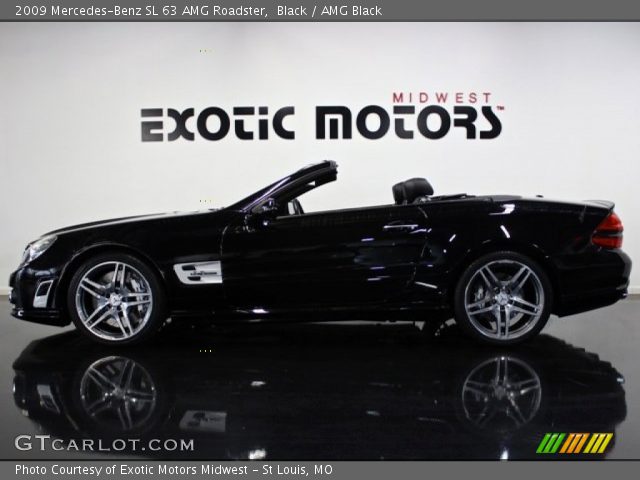 2009 Mercedes-Benz SL 63 AMG Roadster in Black