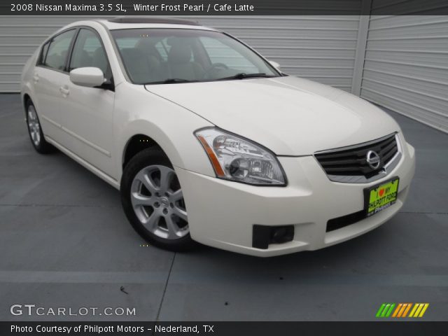 2008 Nissan Maxima 3.5 SL in Winter Frost Pearl