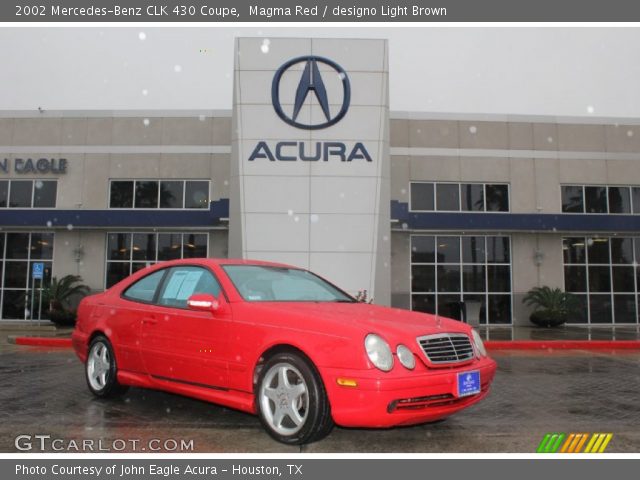 2002 Mercedes-Benz CLK 430 Coupe in Magma Red
