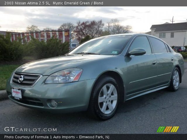 2003 Nissan Altima 2.5 SL in Mystic Emerald Green