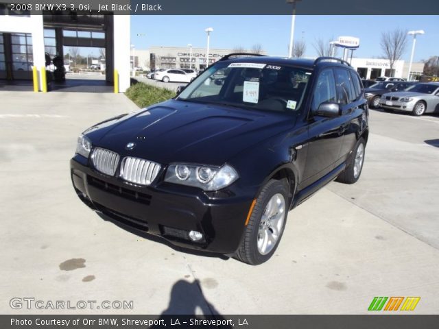 2008 BMW X3 3.0si in Jet Black