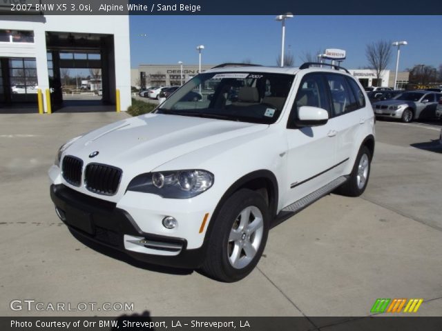 2007 BMW X5 3.0si in Alpine White
