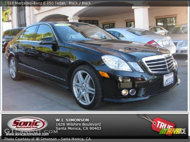 2010 Mercedes-Benz E 350 Sedan in Black