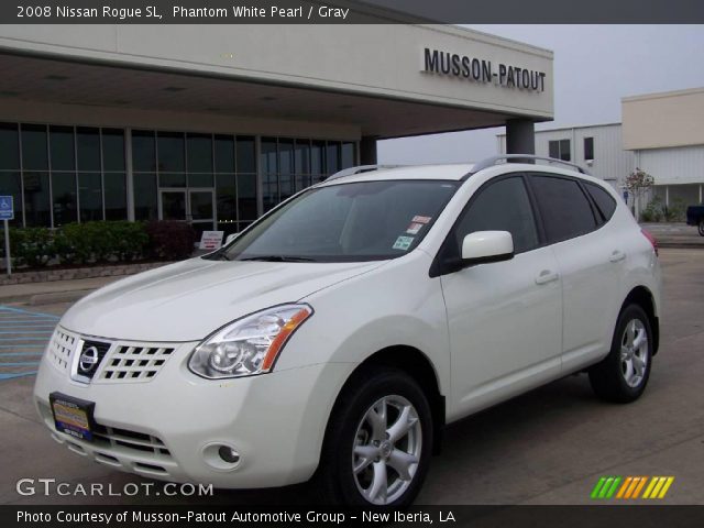 2008 Nissan Rogue SL in Phantom White Pearl