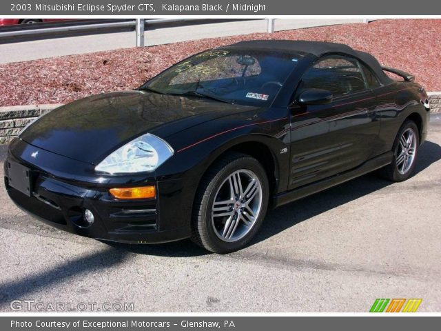 2003 Mitsubishi Eclipse Spyder GTS in Kalapana Black
