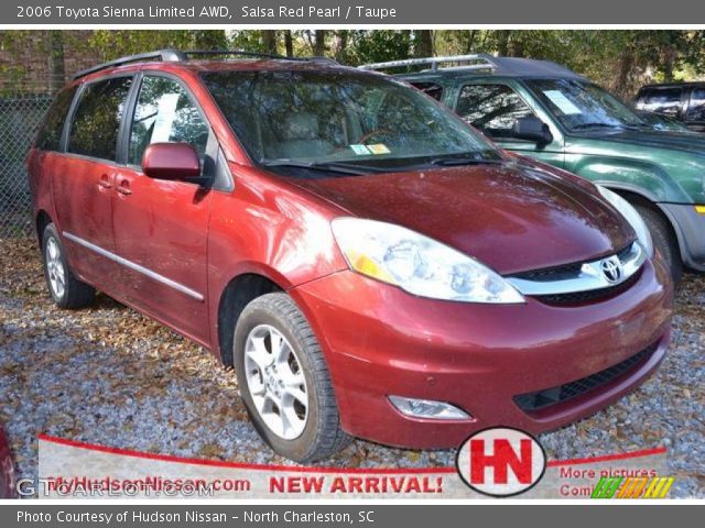2006 Toyota Sienna Limited AWD in Salsa Red Pearl