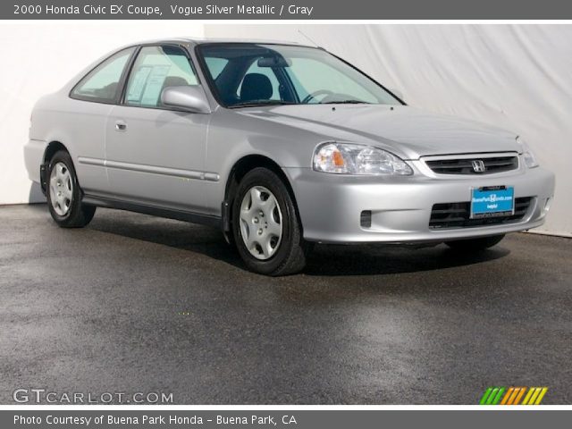 2000 Honda Civic EX Coupe in Vogue Silver Metallic