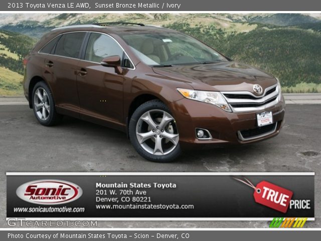2013 Toyota Venza LE AWD in Sunset Bronze Metallic
