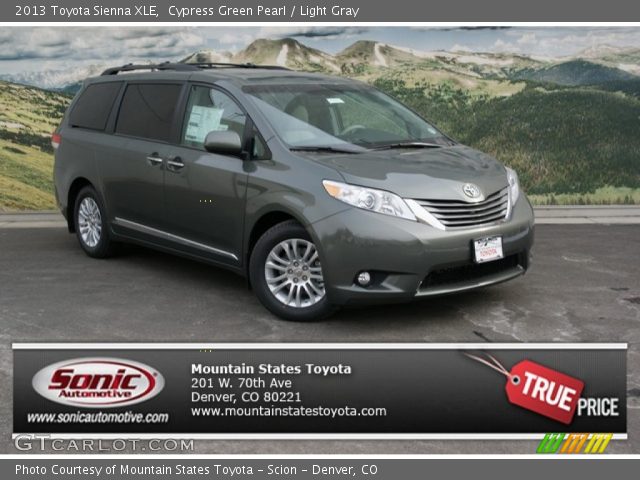 2013 Toyota Sienna XLE in Cypress Green Pearl