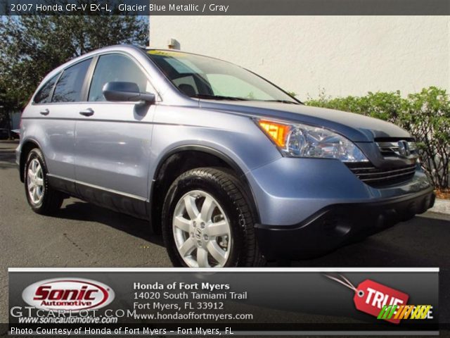 2007 Honda CR-V EX-L in Glacier Blue Metallic