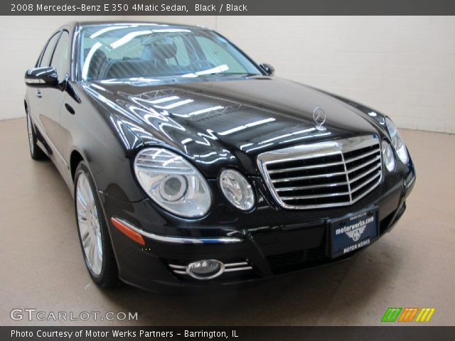 2008 Mercedes-Benz E 350 4Matic Sedan in Black