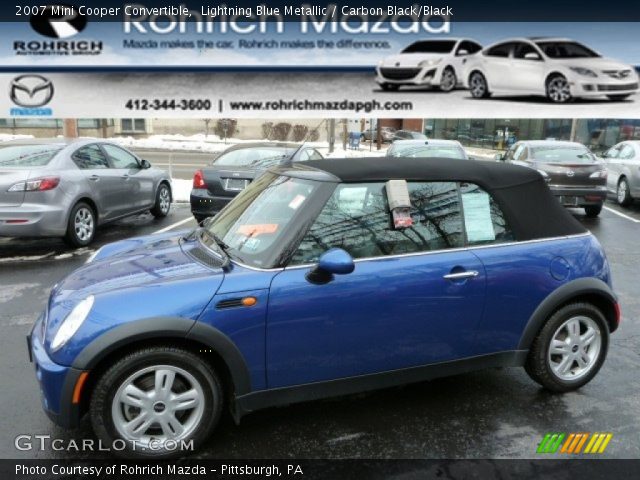 2007 Mini Cooper Convertible in Lightning Blue Metallic