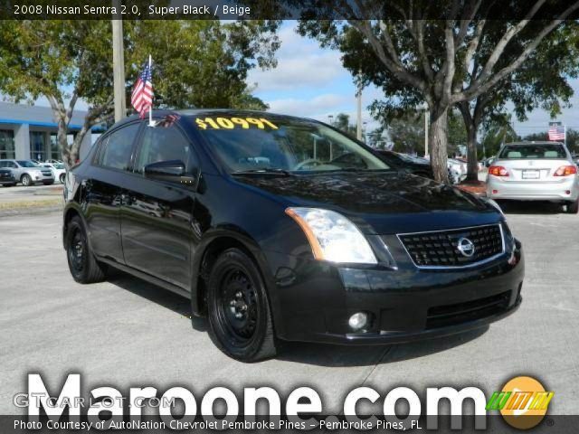 2008 Nissan Sentra 2.0 in Super Black