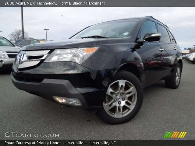 2008 Acura MDX Technology in Formal Black