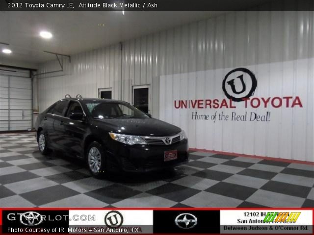 2012 Toyota Camry LE in Attitude Black Metallic