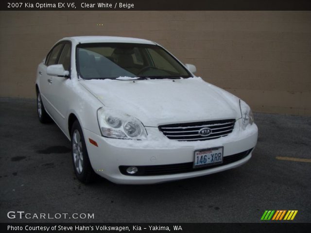 2007 Kia Optima EX V6 in Clear White