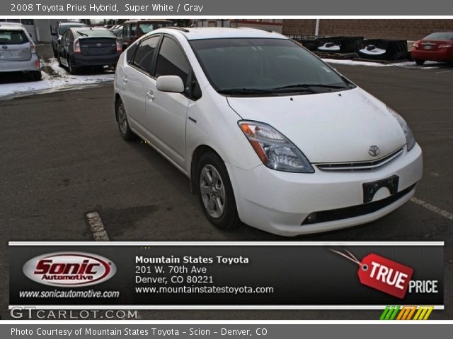 2008 Toyota Prius Hybrid in Super White